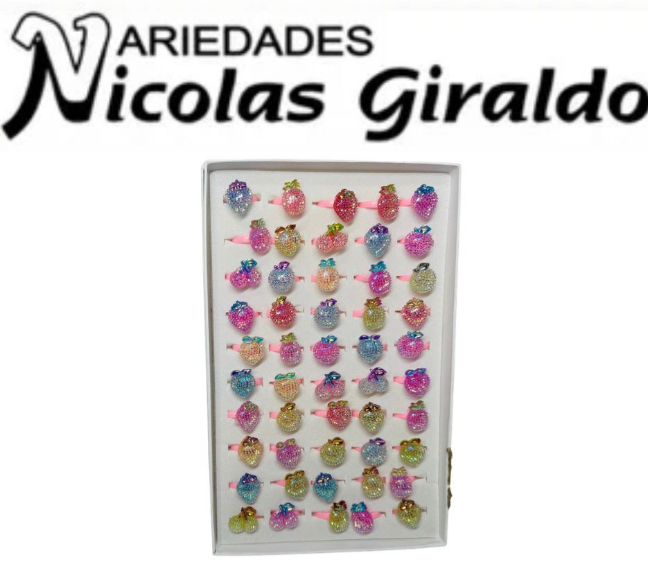 Anillo infantil figuras cj x50