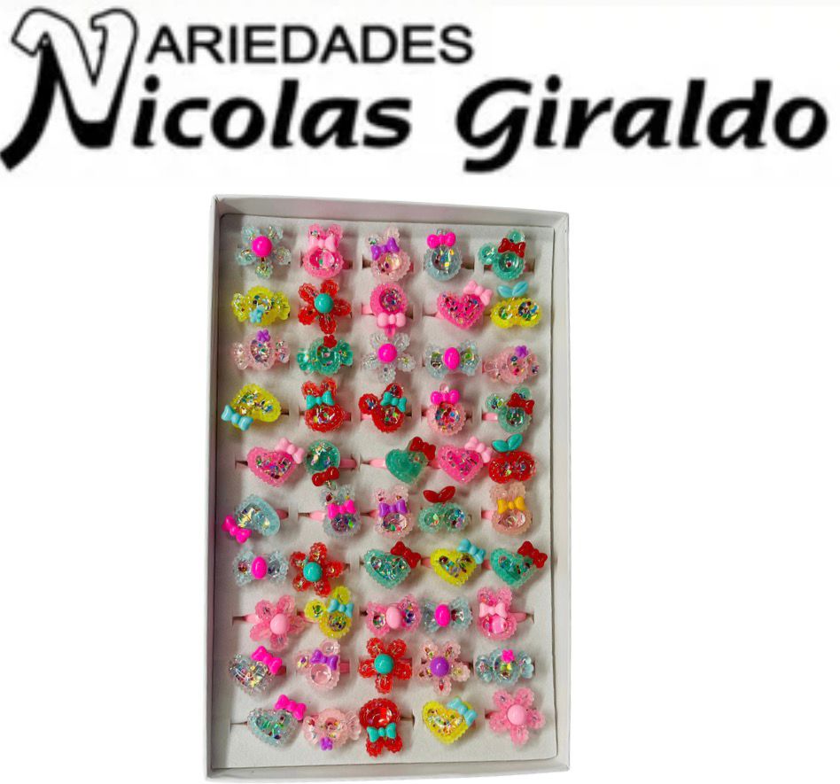 Anillo infantil figuras cj x50 