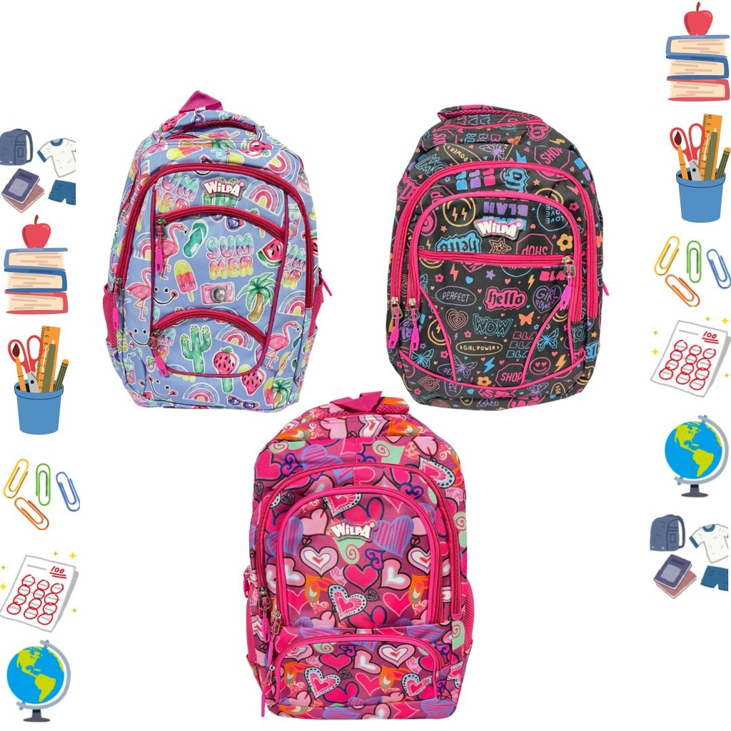 Morral wilpa grande estampado dama #16.5 