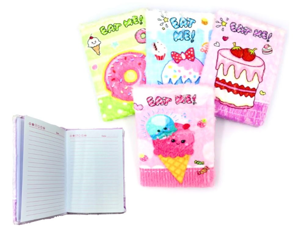 Agenda estampada peluda 