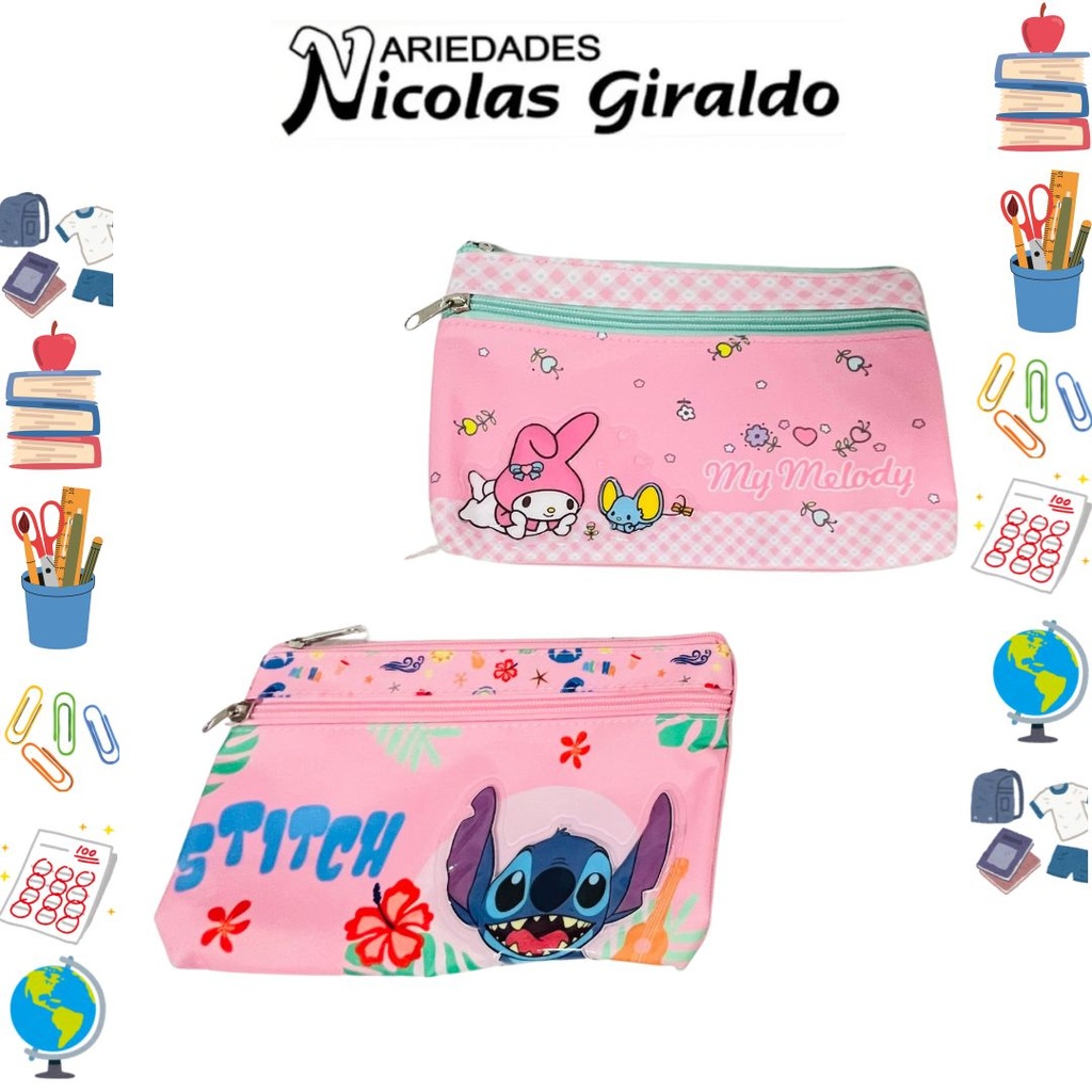 Cartuchera scribe 2 cierre niña