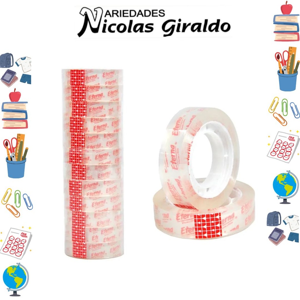 Cinta escolar tubo mediana x12