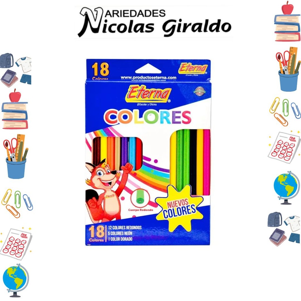 Color eterna x18 con fluorescentes