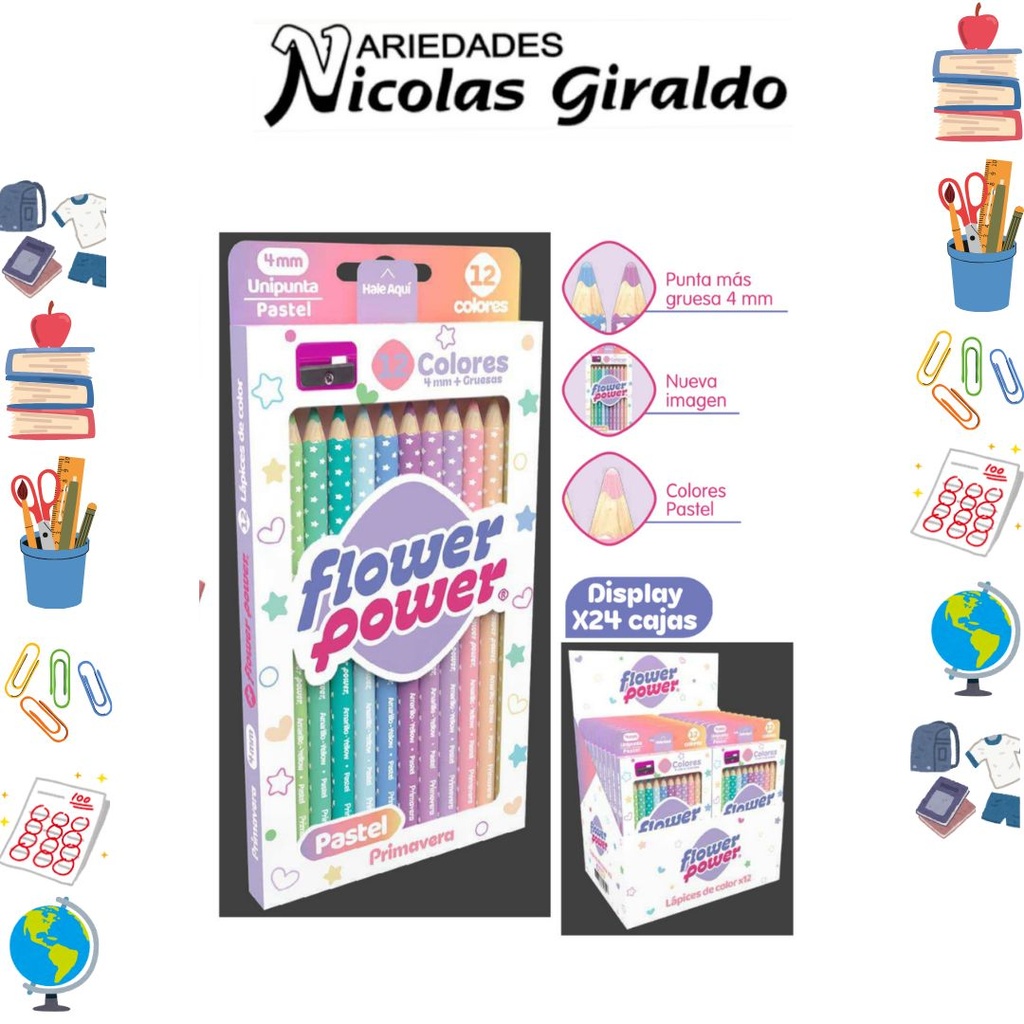 Color primavera pastel x12