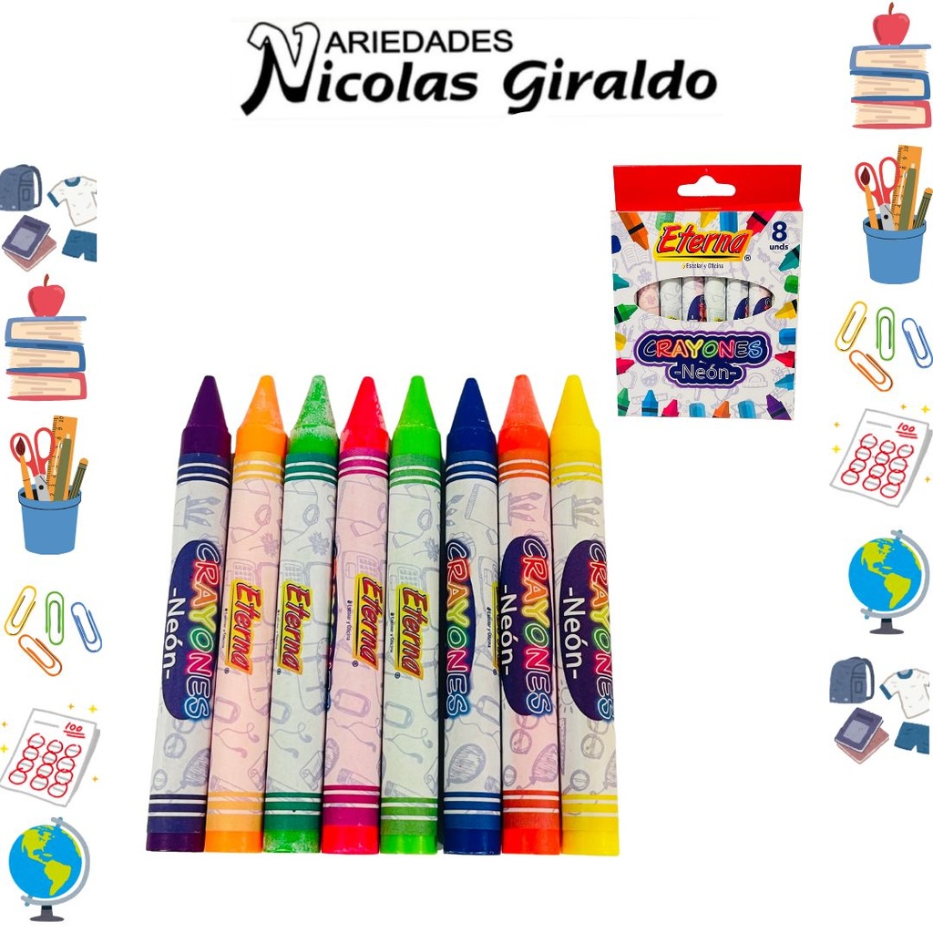 Crayola eterna neon x8