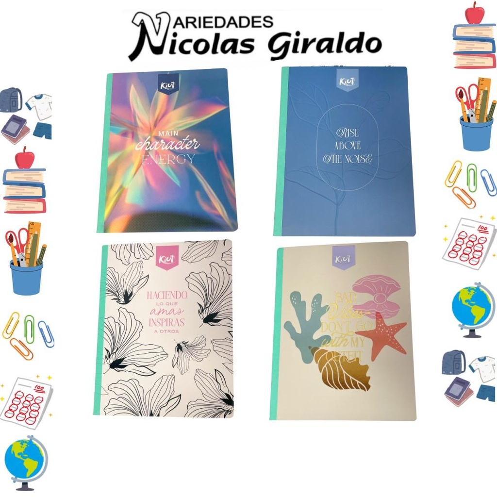 Cuaderno norma gama media kiut 100H raya