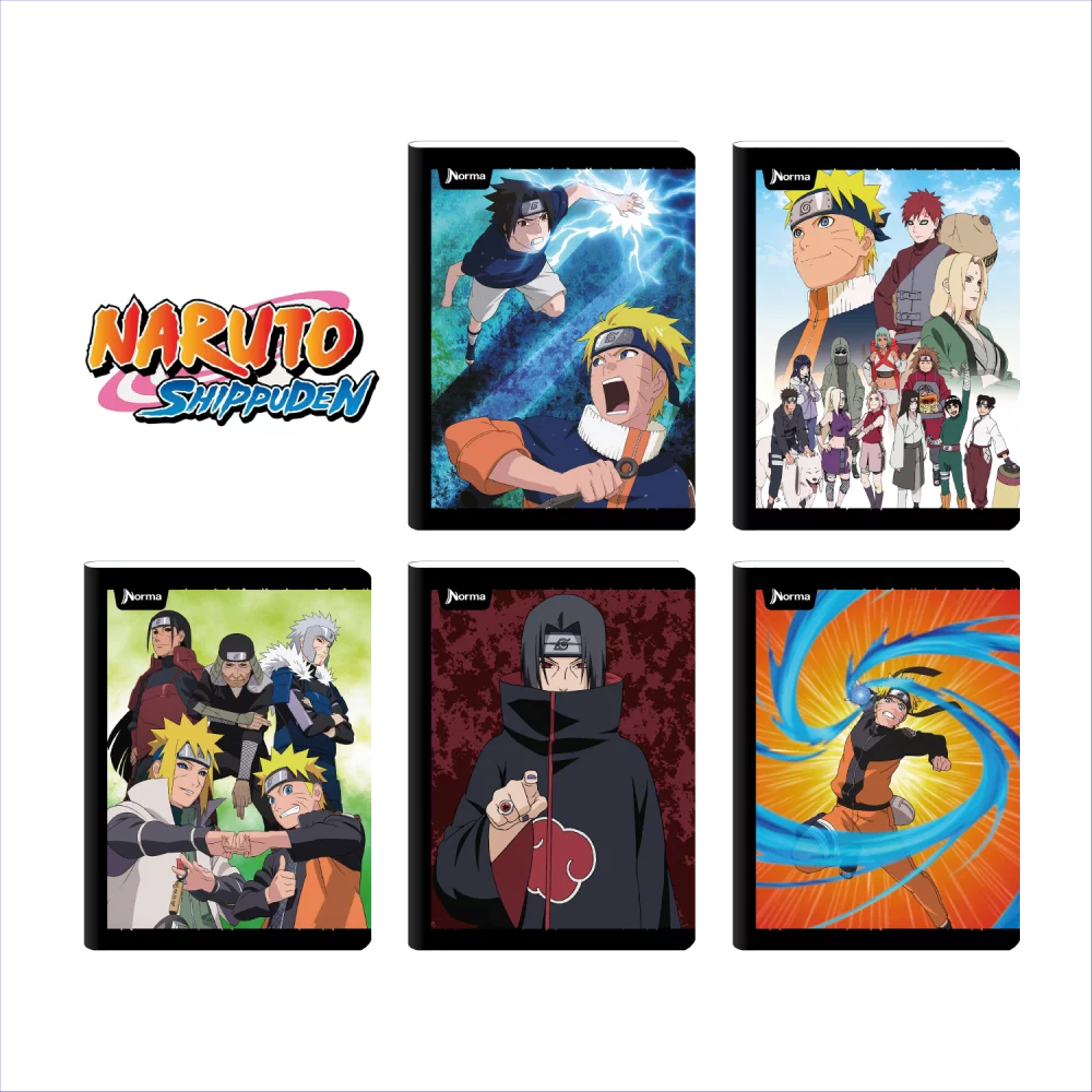 Cuad norma gama media naruto 100H raya