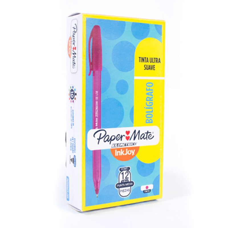 Lapicero kilometrico 100 fucsia 1.0 tapa x12