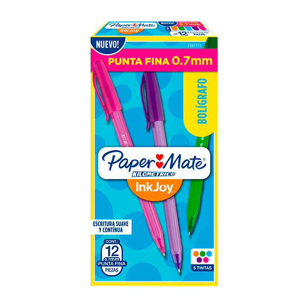 Lapicero kilometrico 100 surtido .7 tapa x12