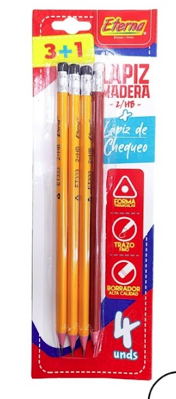 Lapiz eterna x4