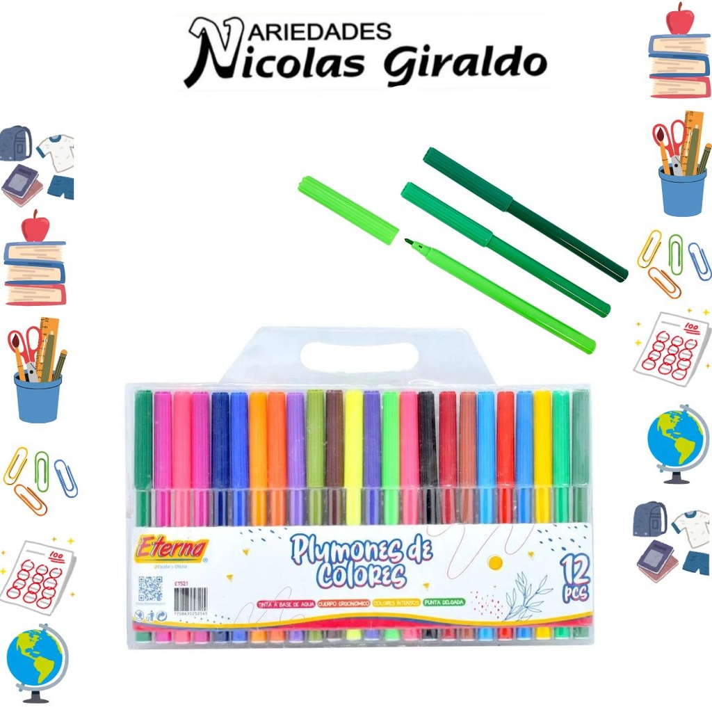 Marcador chino delgado x24 eterna