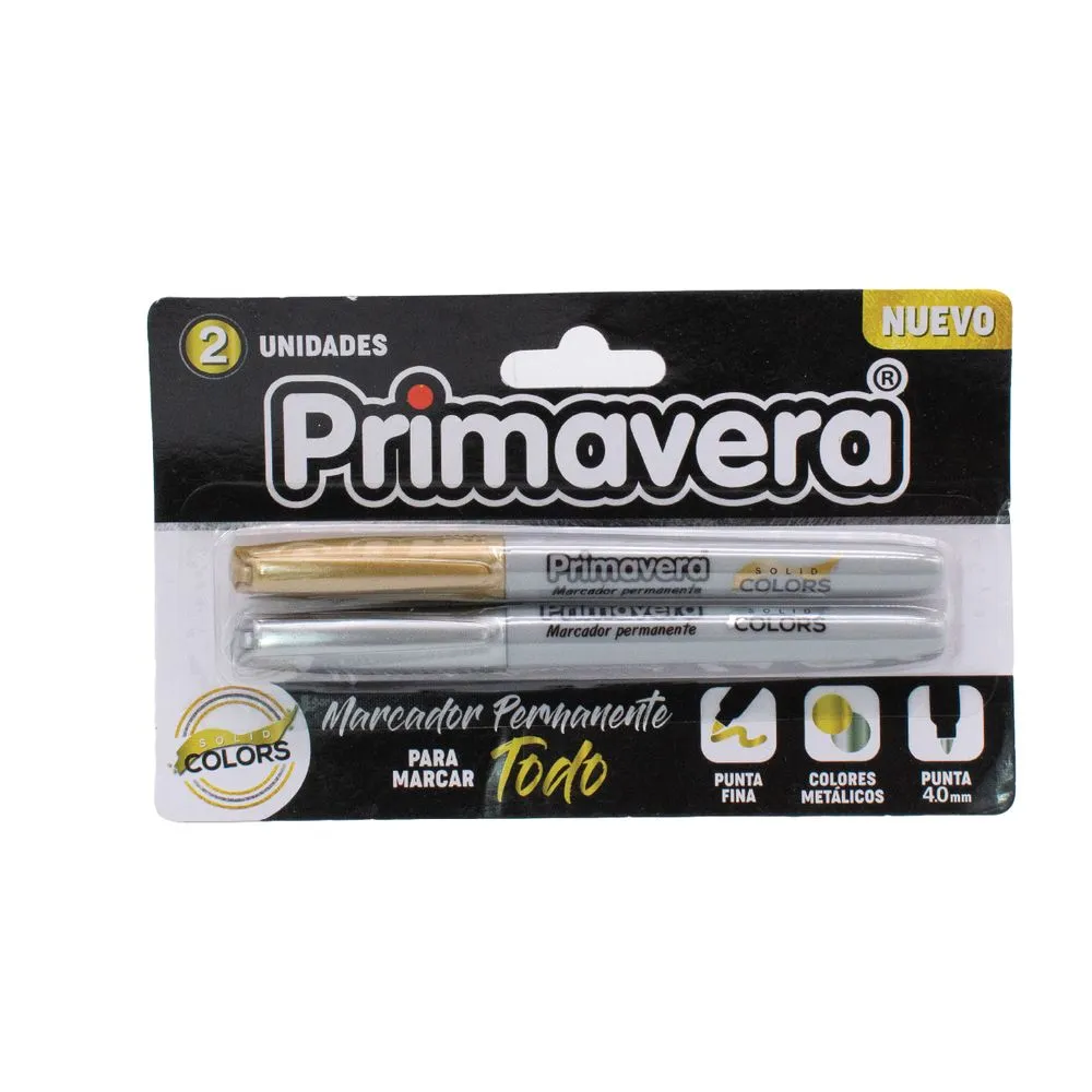Marcador metal x2 primavera