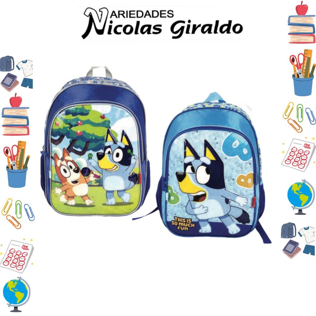Morral primavera personaje grande bluey