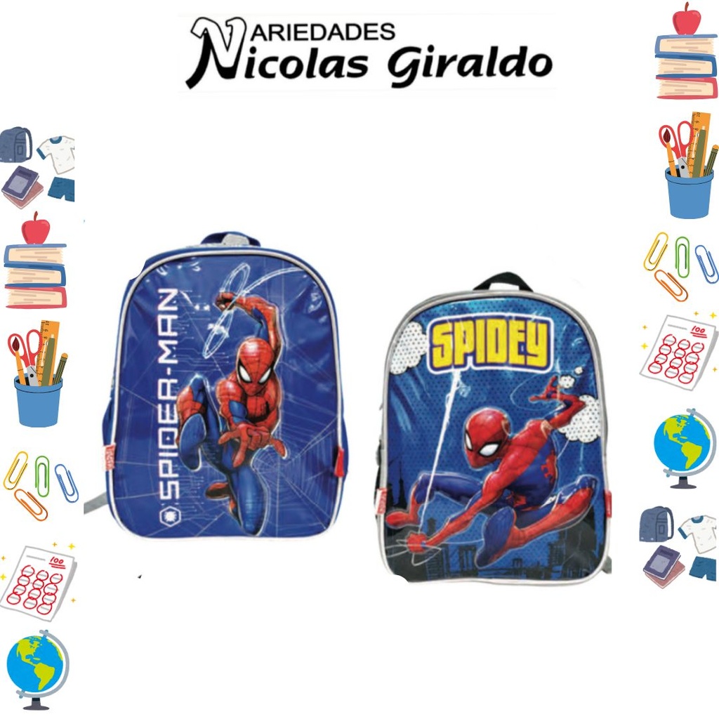 Morral primavera personaje pequeño spiderman