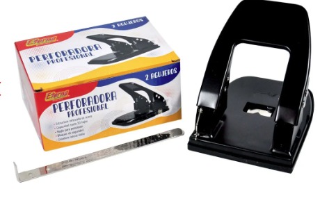 Perforadora eterna 2 huecos grande fina
