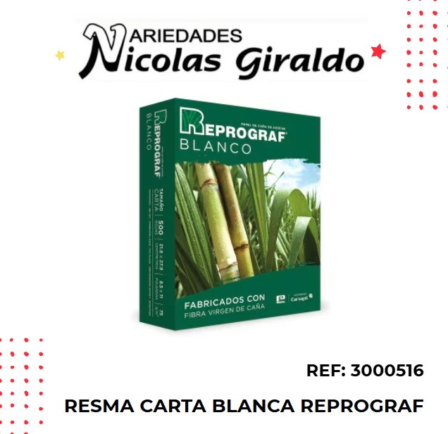Resma carta blanca reprograf