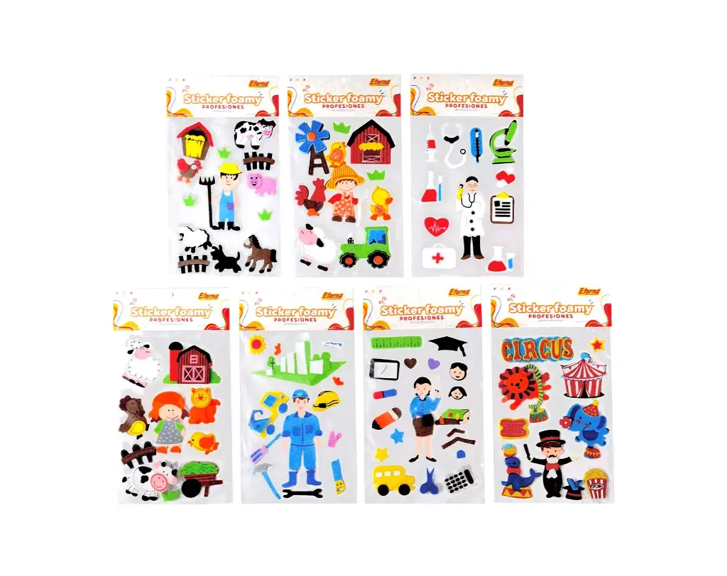 Stickers de profesiones foamy eterna