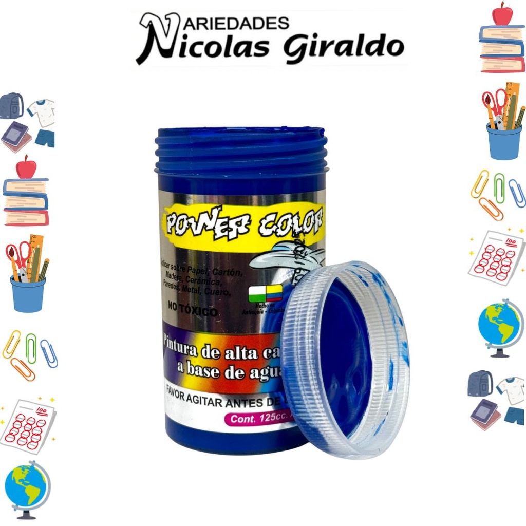 Vinilo power color x125 cc azul oscuro