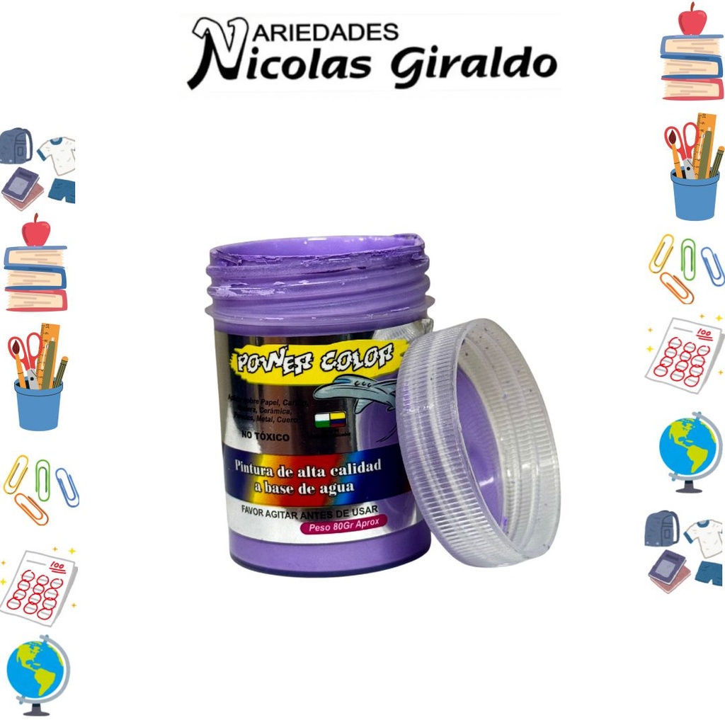 Vinilo power color x80 cc lila