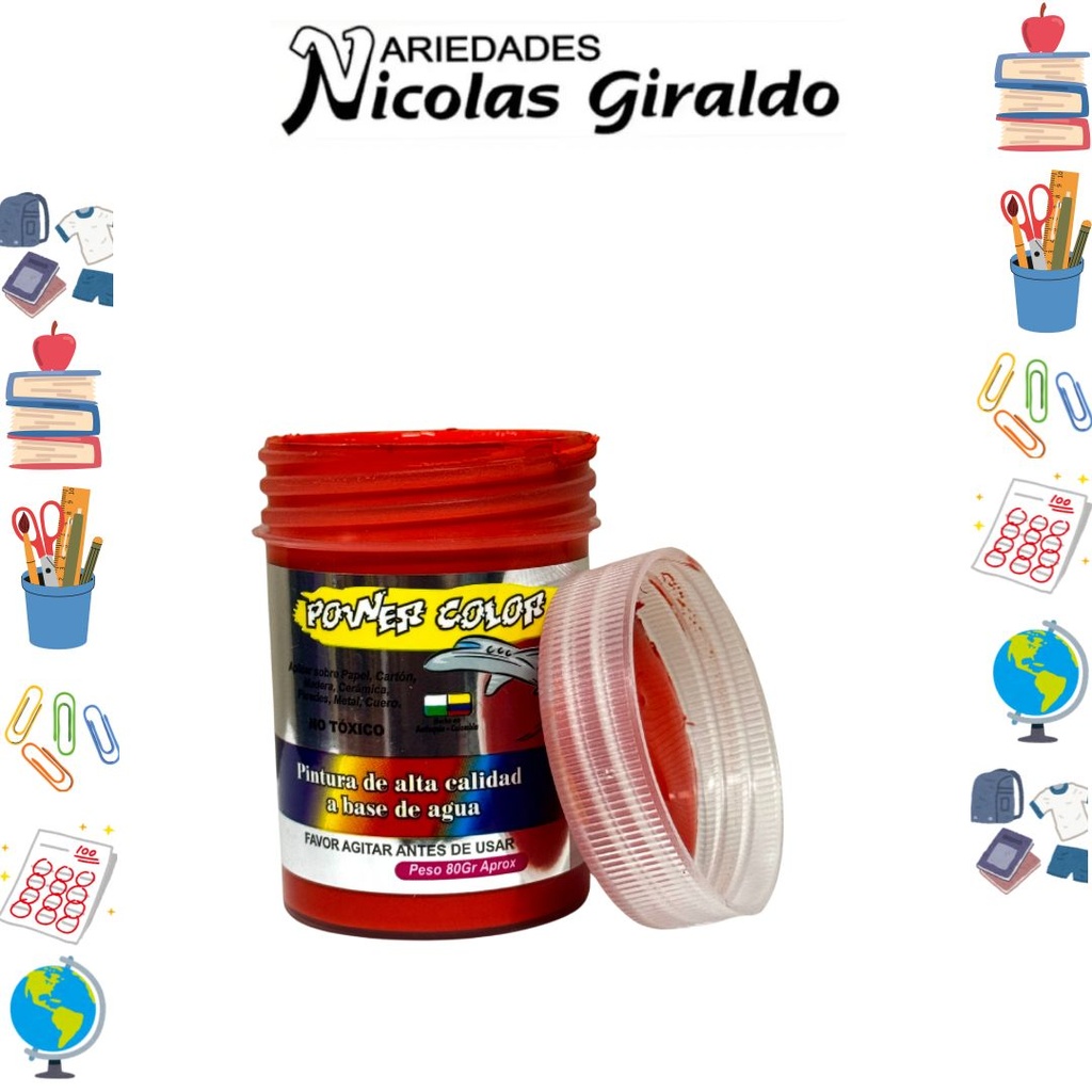 Vinilo power color x80 cc naranja