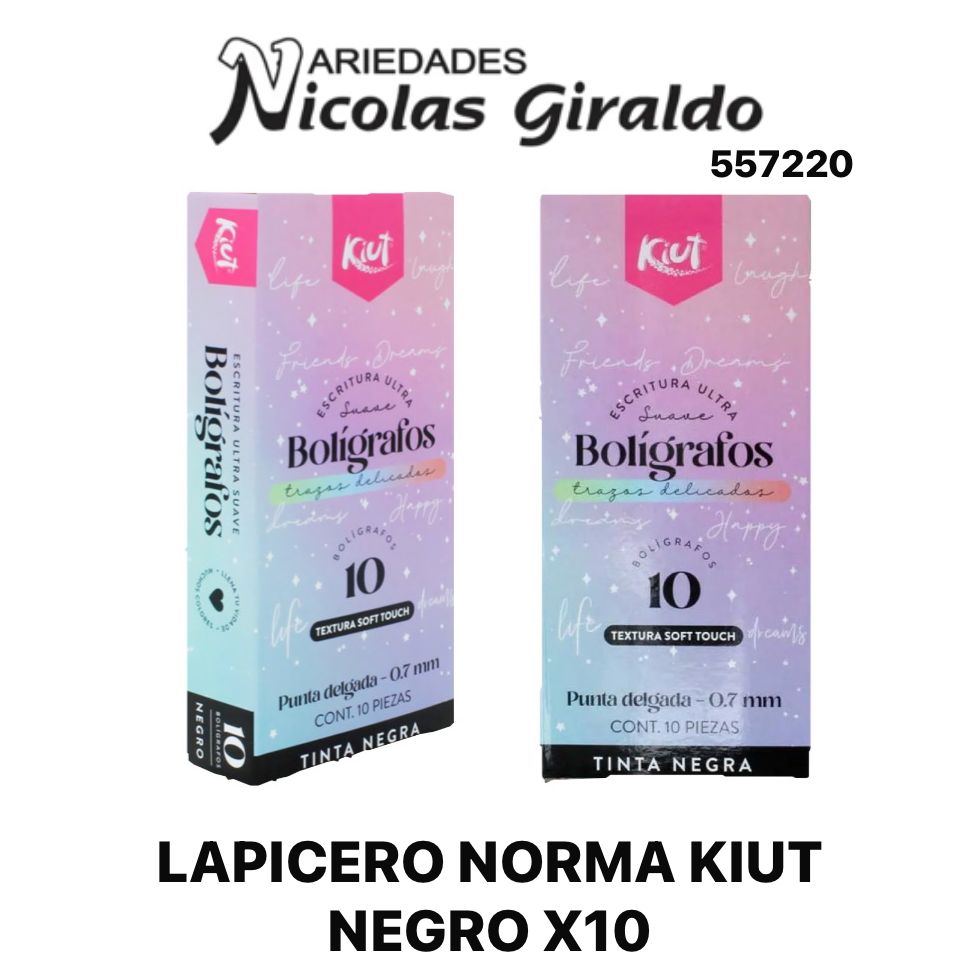 lapicero norma kiut negro x10