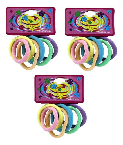 [ST029] @Chulo resorte licra x6 pastel surtido bolsa x12 