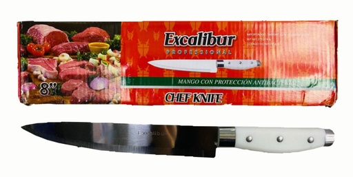 [YES-1076-8] Cuchillo excalibur remache blanco #8 CAJA X12