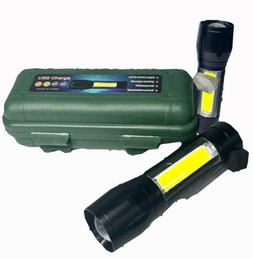 [BF511] Linterna recargable metalica pequeña