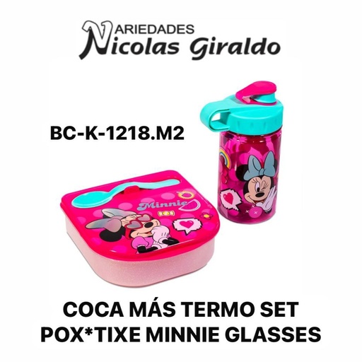 [BC-K-1218.M2] Coca mas termo set pox*tixe minnie glasses