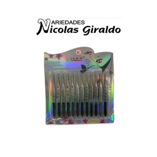 [T8074] Depilador x12 plateado