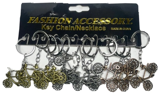 [PT27943] Llavero bicicleta metal pqt x12