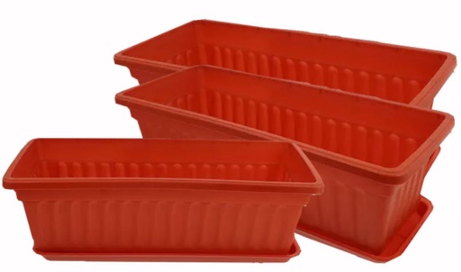 [MT4444] Matera jardinera grande rectangular fina mundiplas