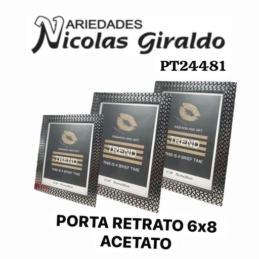 [PT24481] Porta retrato 6x8 acetato