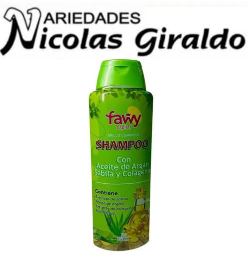 [PDC131] Shampoo fawy x750 argan (4SH012)