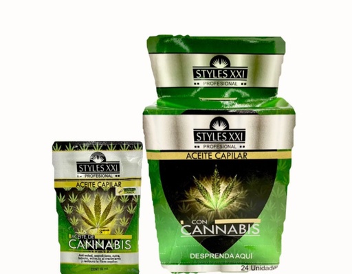 [117011] Silicona capilar aceite cannabis caja x24
