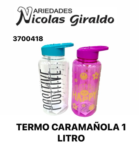 [3700418] Termo caramañola 1 LITRO