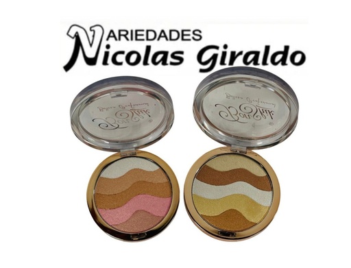 [BS-488] Rubor iluminador bonshik redondo 5 tonos