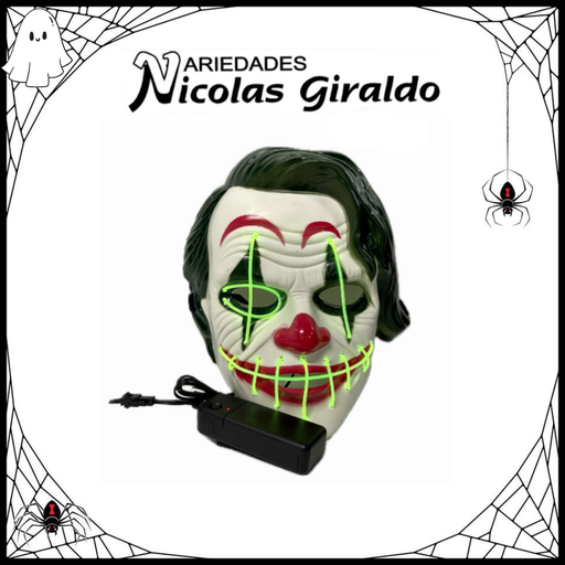 [DK193] @Mascara halloween joker con luz