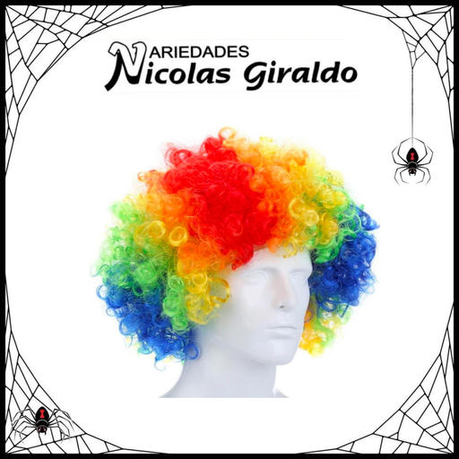 [940-7] @Peluca halloween payaso yn-440