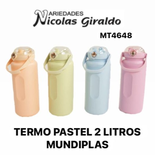 [MT4648] Termo pastel 2 litros mundiplas