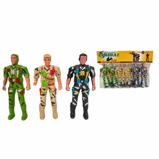 [MG53040] Muñeco soldado mediano x6