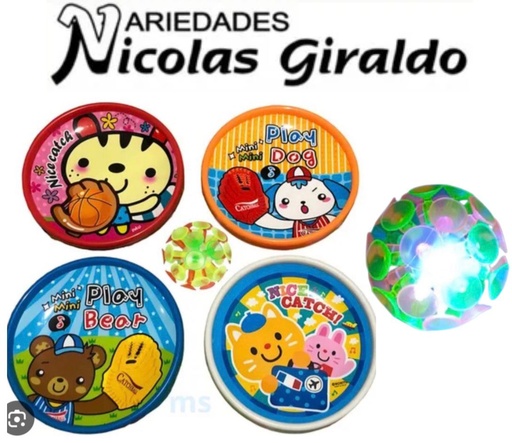 [2716] Raqueta pelota chupa luz grande