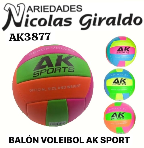[AK3877] Balon voleibol ak sport