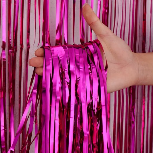 [DF-001] Cortina fiesta brillante 2x1mt fucsia