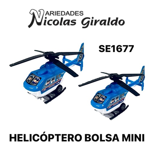 [SE1677] Helicoptero bolsa mini 