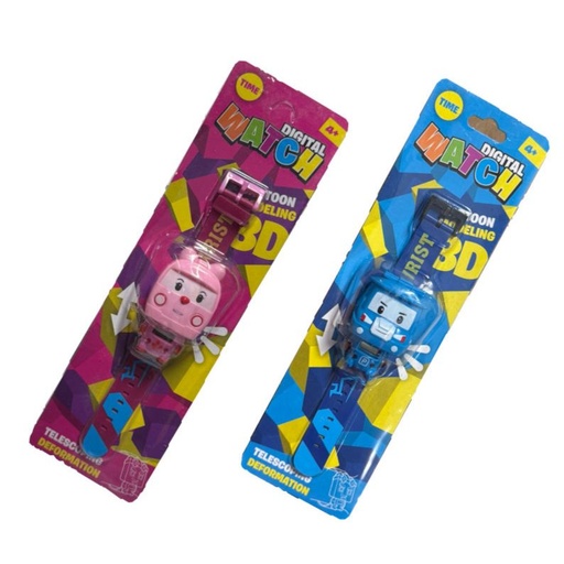 [MG40256] Reloj infantil carton caritas carros 