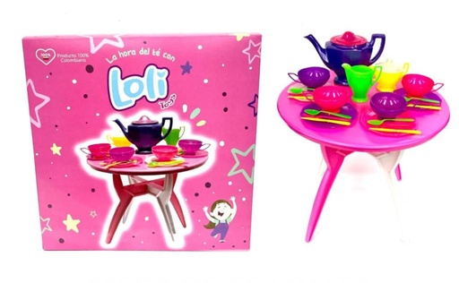 [J115] Vajilla juego te con mesa lolita en caja