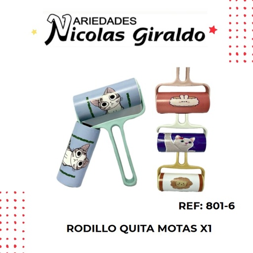 [801-6] Rodillo Quita motas X1