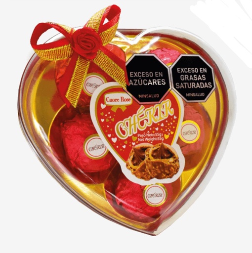 [E17-CH] Chocolate adro corazon X5