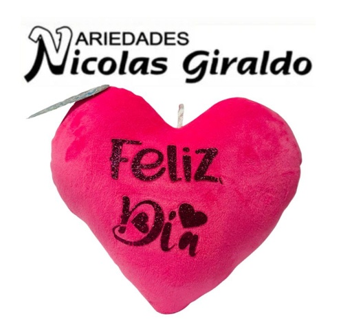 [100314] Cojin corazon pequeño visos cariñitos